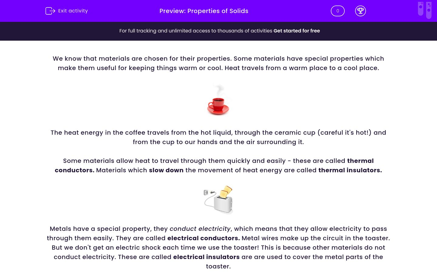 Discover the Properties of Solids Worksheet EdPlace