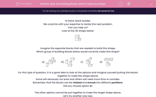 'Spot the Building Blocks which Create the Shape' worksheet