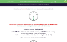 'Telling the Time: Using 24-Hour Clocks' worksheet