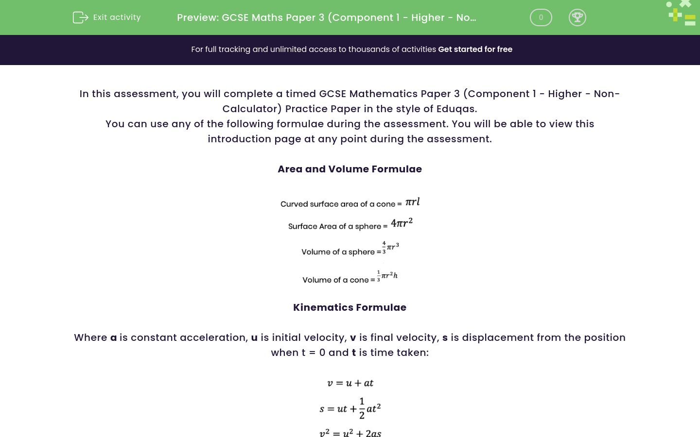 GCSE Maths Paper 3 (Component 1 - Higher - Non-Calculator) Practice ...