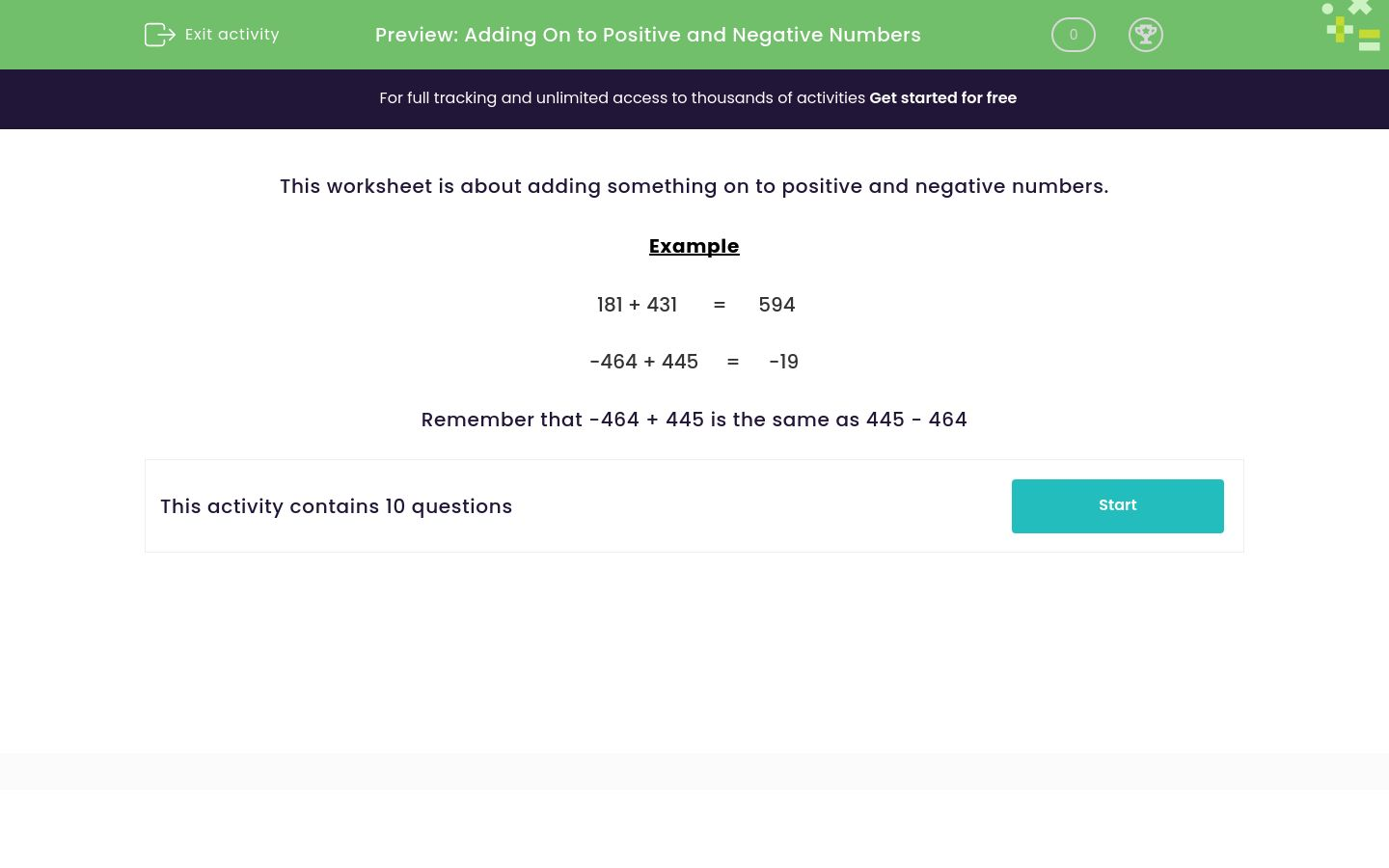 Add or Subtract Negative Numbers Worksheet - EdPlace