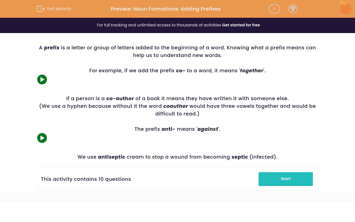 Understand Prefixes: Anti- and Co- Worksheet - EdPlace