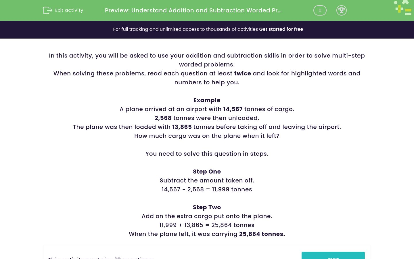 Worded Questions Solve Worded Addition and Subtraction Problems Worksheet - EdPlace