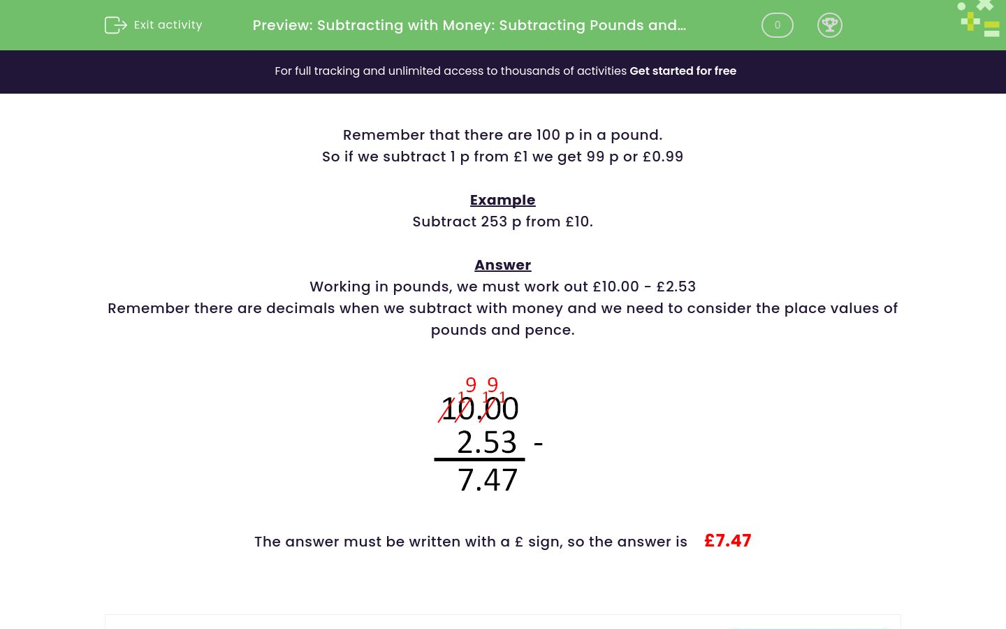 practise-subtracting-pounds-and-pence-worksheet-edplace