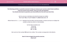 'Maths Codes Practice 1' worksheet