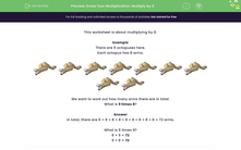'Know Your Multiplication: Multiply by 8' worksheet