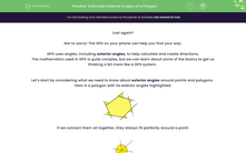 'Calculate External Angles of a Polygon' worksheet