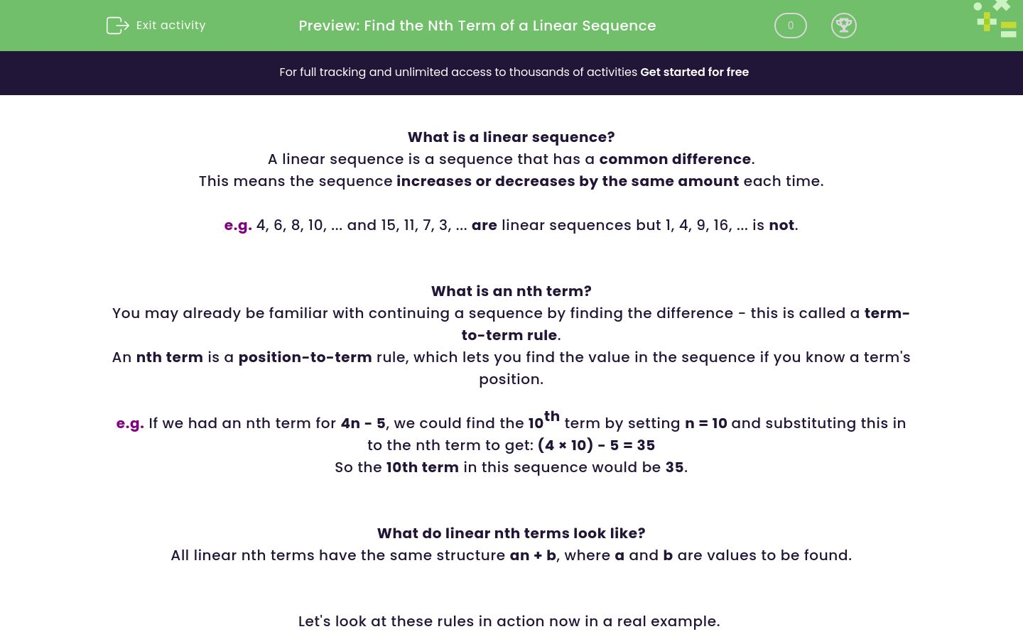 how-to-solve-linear-sequences-youtube