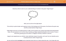'Explore Context in 'Singh Song!'' worksheet