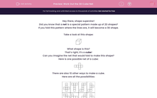 'Work Out the 3D Cube Net' worksheet