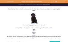 'Read and Spell Words with 'wh' 2' worksheet