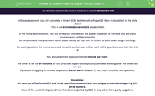 'GCSE Maths Paper 05 (Higher) Practice Paper in the Style of OCR - Non Calculator' worksheet