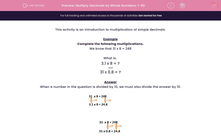 'Multiply Decimals by Whole Numbers: 1-99' worksheet