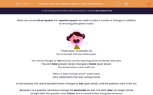 'Direct and Reported Speech: Know the Difference 2' worksheet