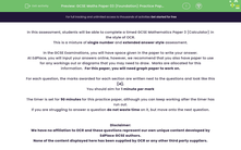 'GCSE Maths Paper 03 (Foundation) Practice Paper in the Style of OCR - Calculator' worksheet