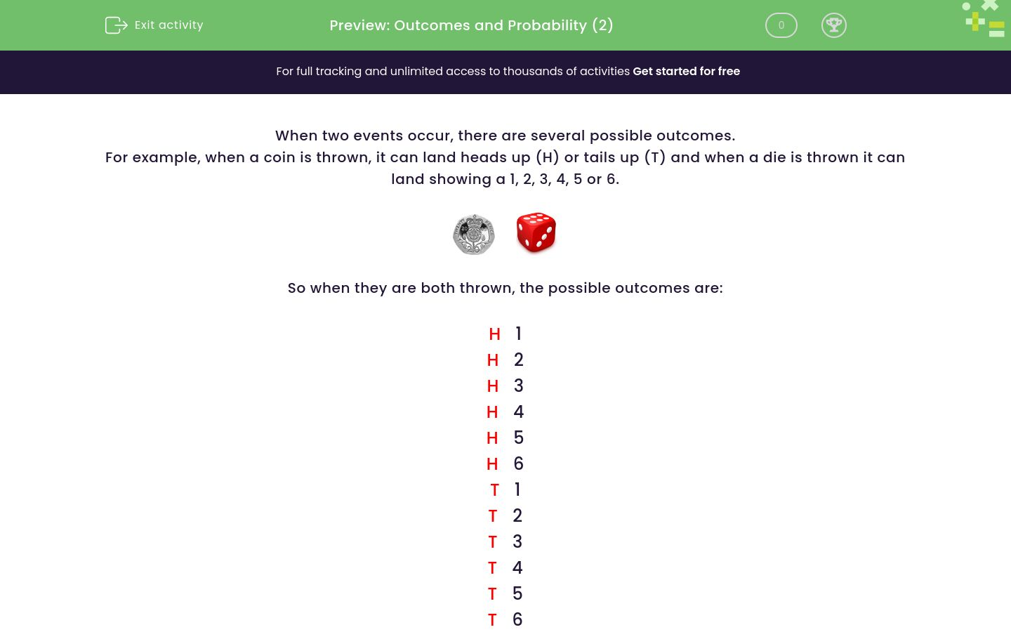 Find the Probability of Two Events Worksheet - EdPlace