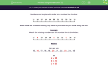 'Using Number Lines (4)' worksheet