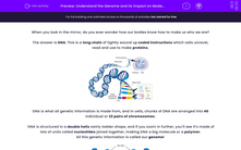'Understand the Genome and its Impact on Modern Medicine' worksheet