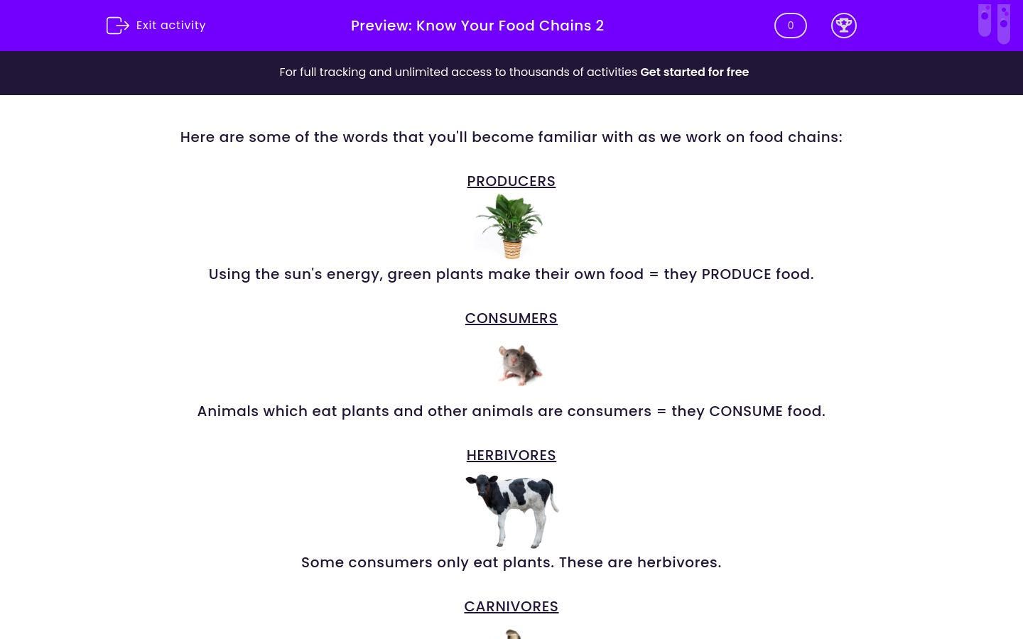 Find Out About Food Chains Worksheet - EdPlace