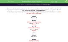 'Solve Two-Stage Equations ' worksheet