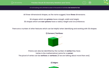 'Recall 3D Geometry Notation and Terms' worksheet