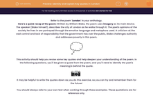 'Identify and Explain Key Quotations from 'London'' worksheet