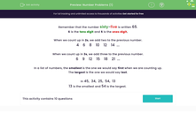 'Solve Number Problems Using Number Facts' worksheet