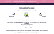 'Build Compound Words (Including Different Pronunciations)' worksheet