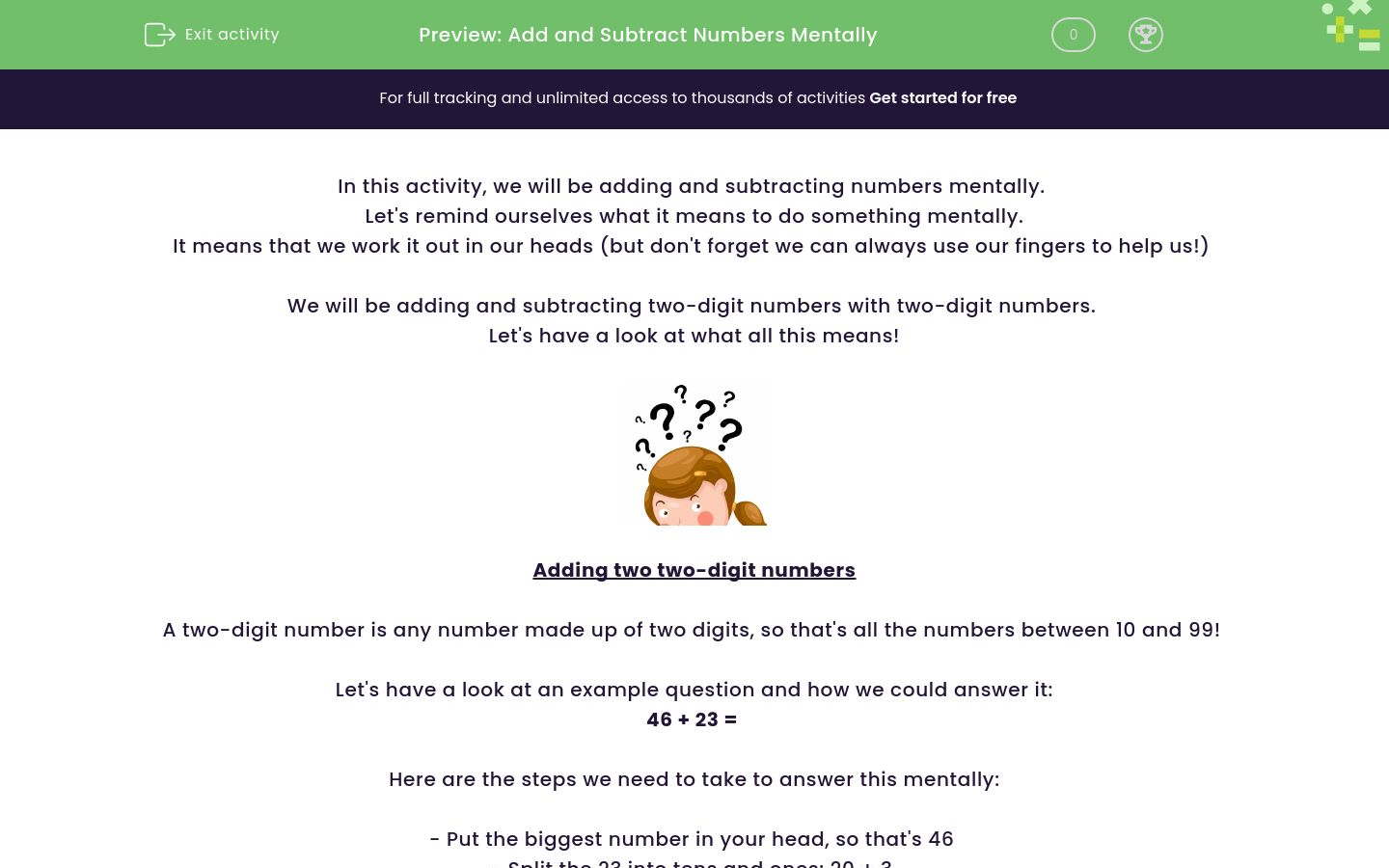 Add And Subtract Numbers Mentally Worksheet Edplace Add And Subtract Numbers Mentally Worksheet Edplace