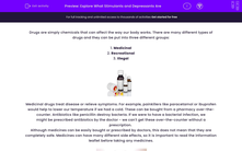 'Explore What Stimulants and Depressants Are' worksheet