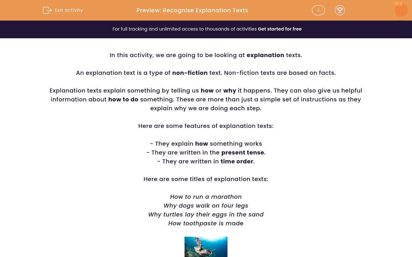 Recognise Explanation Texts Worksheet - EdPlace