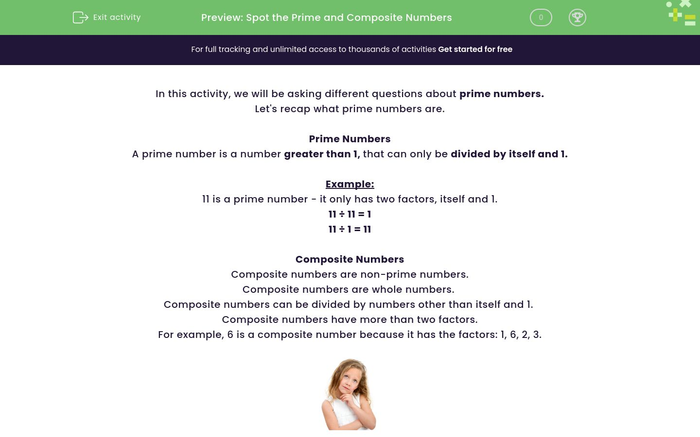 Spot the Prime and Composite Numbers Worksheet - EdPlace