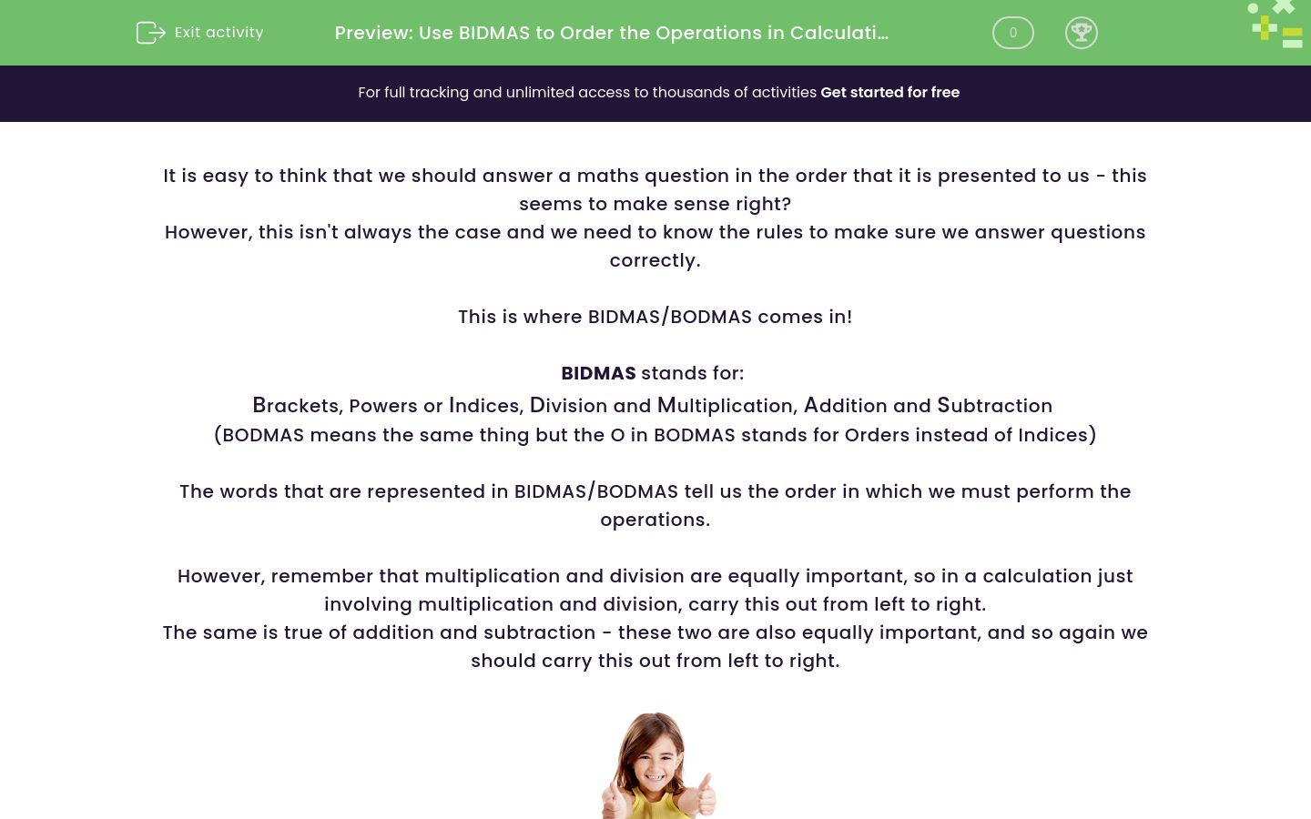 Use BIDMAS to Order the Operations in Calculations Worksheet - EdPlace