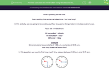 'Calculate the Time Taken Using Minutes and Hours' worksheet