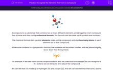 'Recognise the Elements that Form a Compound' worksheet