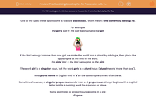 'Practise Using  Apostrophes for Possession with  Tricky Plural Words' worksheet