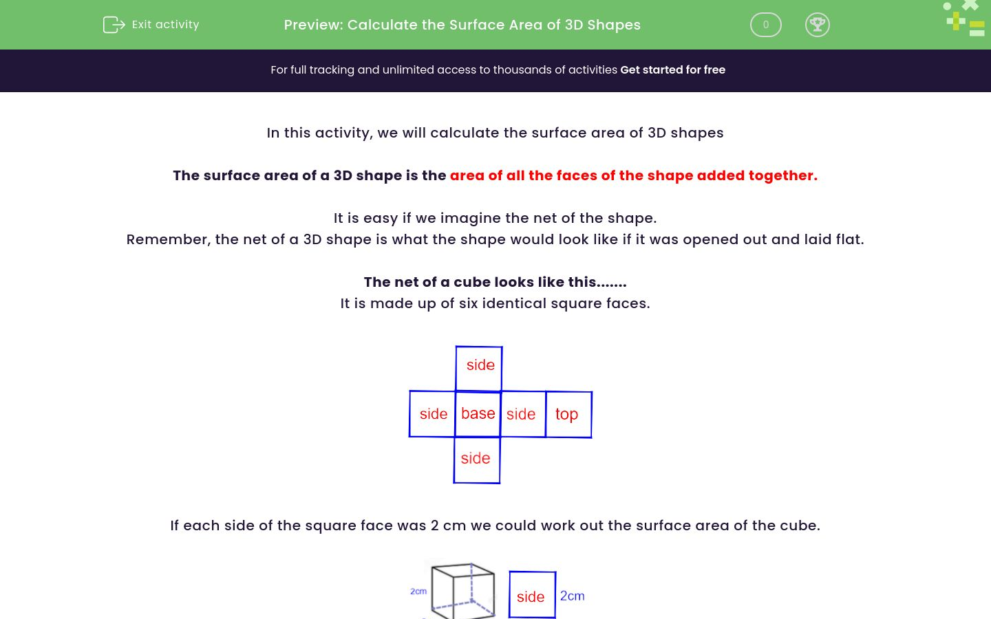 Calculate the Surface Area of 3D Shapes Worksheet - EdPlace