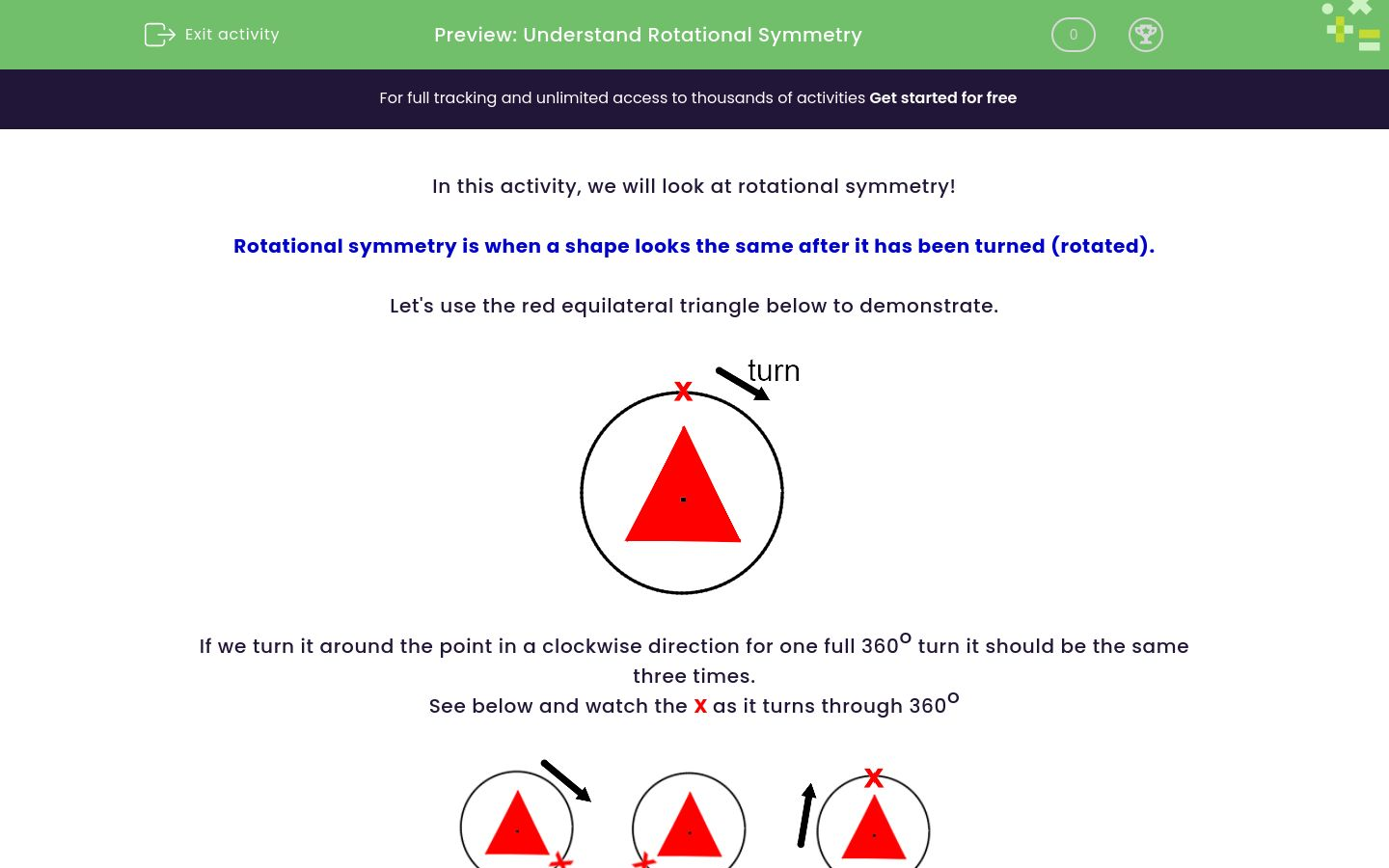 Understand Rotational Symmetry Worksheet - EdPlace