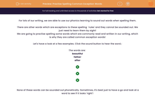 'Practise Spelling Common Exception Words' worksheet