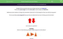 'Identify Congruent Shapes' worksheet