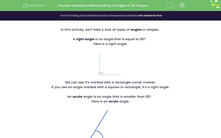 'Develop Understanding of Angles in 3D Shapes' worksheet