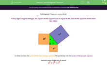 'Use Pythagoras' Theorem' worksheet
