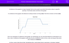 'Understand Distance-Time Graphs' worksheet