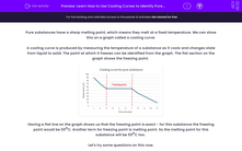 'Learn How to Use Cooling Curves to Identify Pure and Impure Substances' worksheet