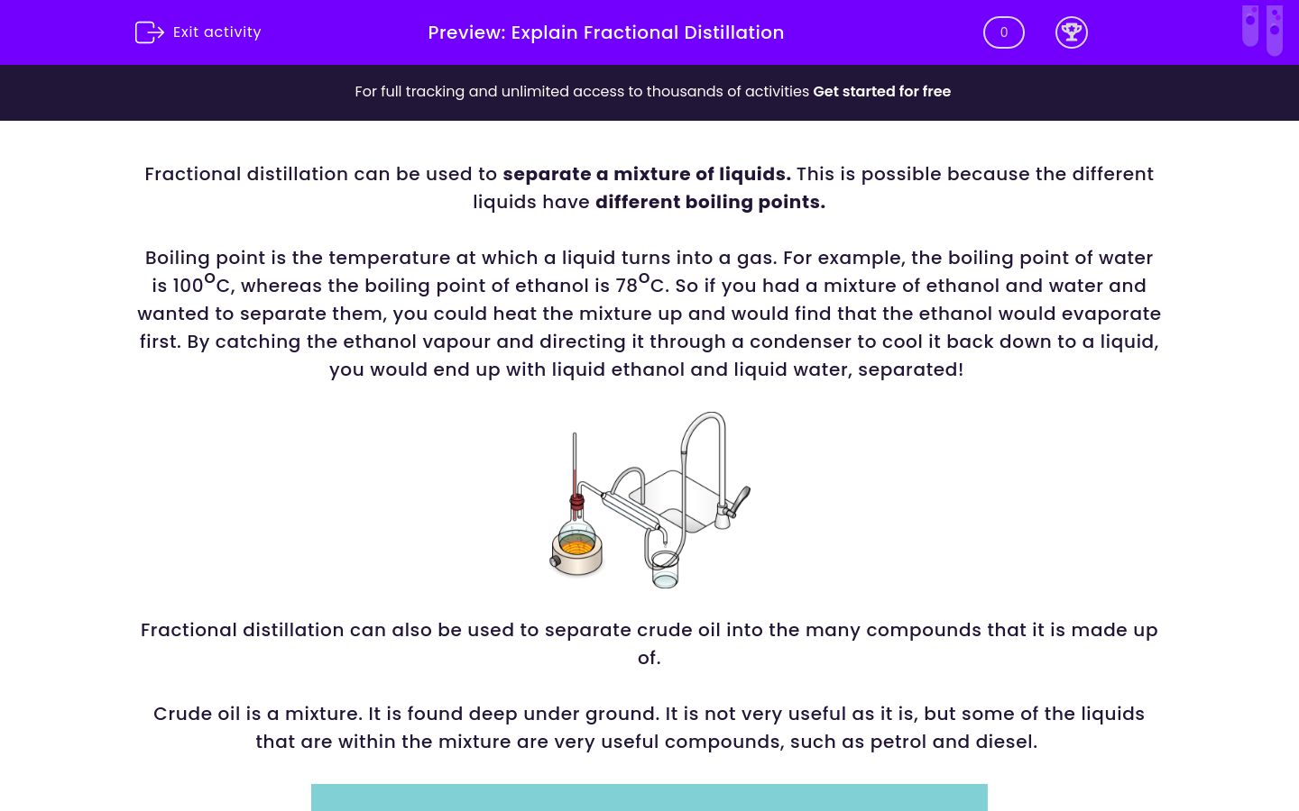 Explain Fractional Distillation Worksheet - Edplace