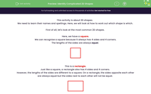' Identify Complicated 2D Shapes' worksheet