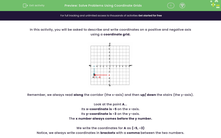 'Solve Problems Using Coordinate Grids ' worksheet