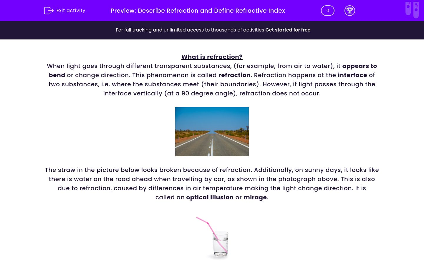describe-refraction-and-define-refractive-index-worksheet-edplace
