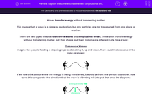 'Explain the Differences Between Longitudinal and Transverse Waves' worksheet