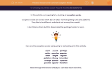 'Revise Some Common Exception Words' worksheet